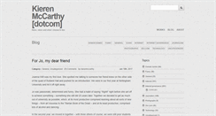 Desktop Screenshot of kierenmccarthy.com